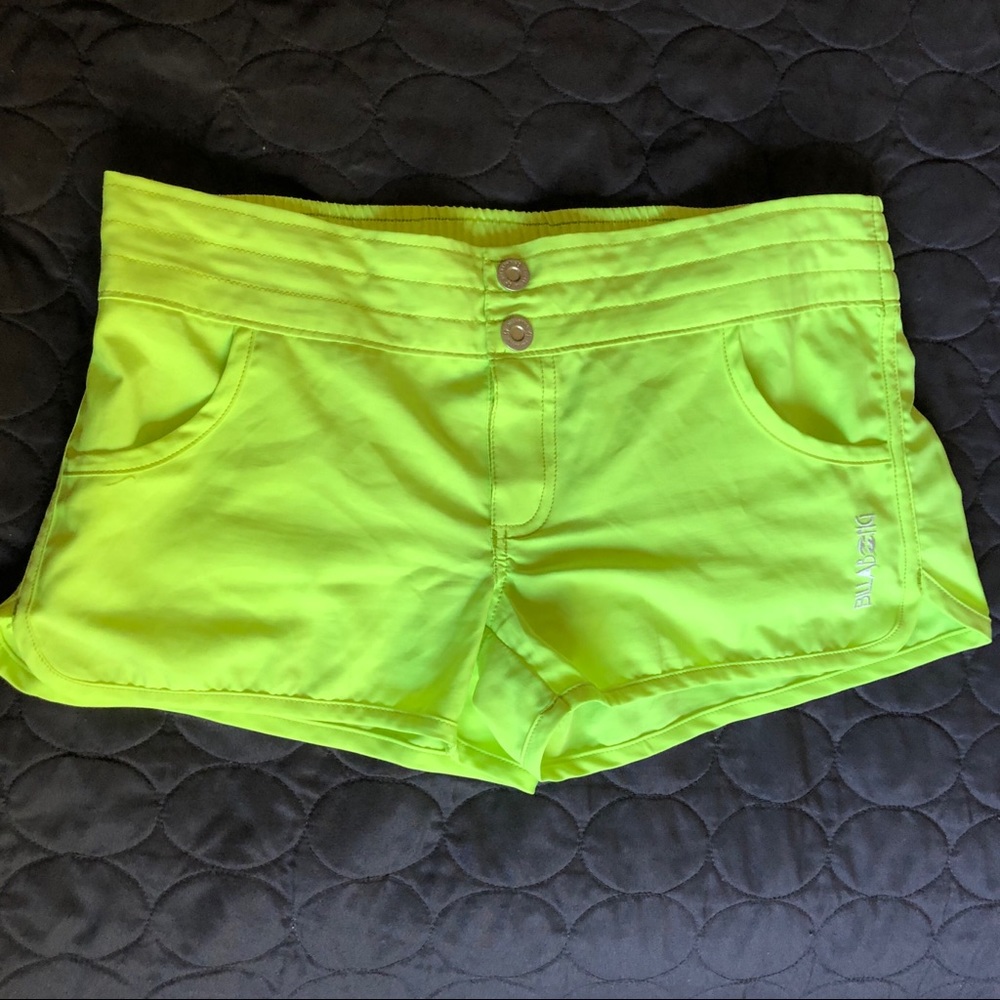 Billabong neon yellow boardshorts